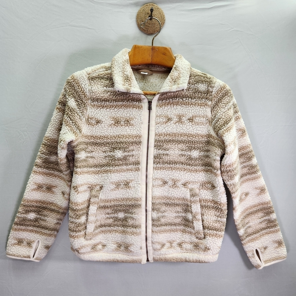 Old Navy Cream and Brown Women's Sweater Western Print - Picture 1 of 9